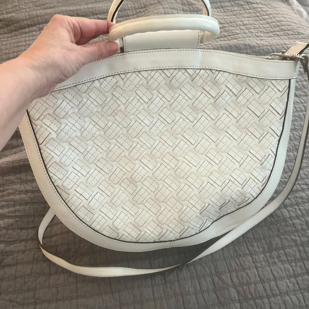 Patricia Nash Woven Leather Oliena Top Handle Satchel